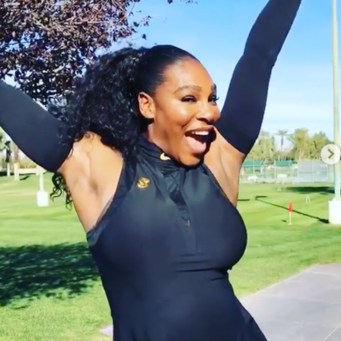 Serena Williams Marks Her Comeback With A Gold S Pin E Online Ca
